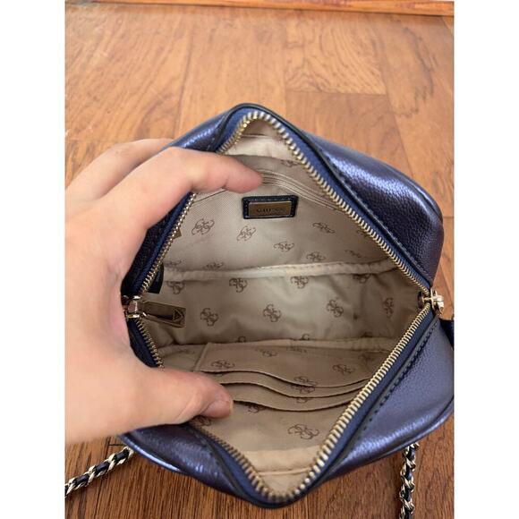 B4 Guess Denim Crossbody Bag Y2k Quilted - Picture 5 of 8